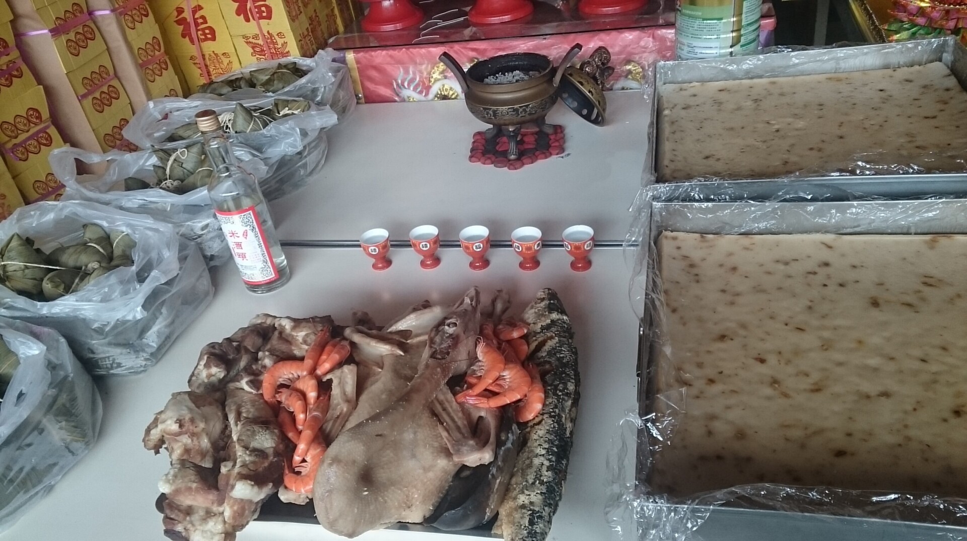 沈武德侯祭祀供品鵝肉