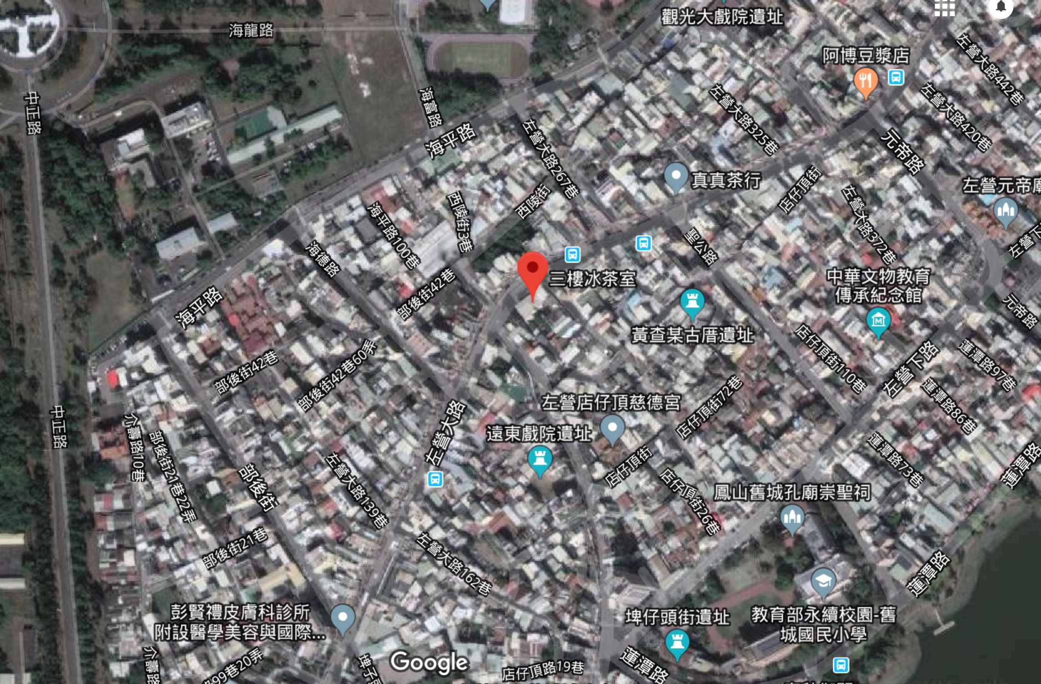 今左營大街三樓空拍圖